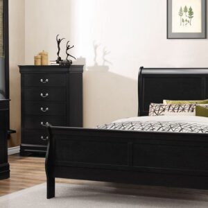 Louis Phillipe Ebony Bedroom Set Louis Phillipe Ebony Bedroom Set