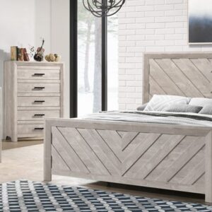 Ellen White Herringbone Bedroom Set Ellen White Herringbone Bedroom Set