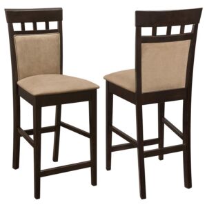 Gabriel Closed Back Counter Chair Cappuccino (Set of 2) Gabriel Closed Back Counter Chair Cappuccino (Set of 2)