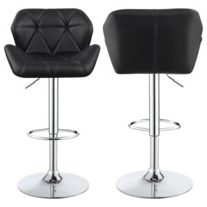 Berrington Upholstered Adjustable Bar Stool Black (Set of 2) Berrington Upholstered Adjustable Bar Stool Black (Set of 2)