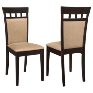 Gabriel Closed Back Dining Side Chair Cappuccino (Set of 2) Gabriel Closed Back Dining Side Chair Cappuccino (Set of 2)
