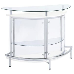 Amarillo Freestanding Glass Top Home Bar Wine Cabinet White Amarillo Freestanding Glass Top Home Bar Wine Cabinet White