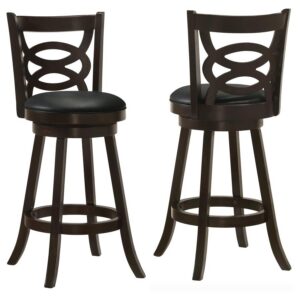 Calecita Wood Swivel Bar Chair Cappuccino (Set of 2) Calecita Wood Swivel Bar Chair Cappuccino (Set of 2)