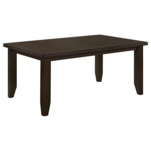Dalila Rectangular 66-inch Wood Dining Table Cappuccino Dalila Rectangular 66-inch Wood Dining Table Cappuccino