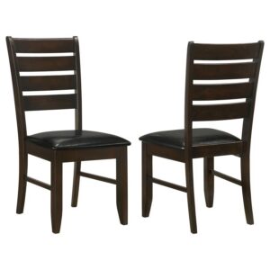 Dalila Wood Dining Side Chair Cappuccino (Set of 2) Dalila Wood Dining Side Chair Cappuccino (Set of 2)