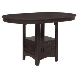 Lavon Oval 60-inch Counter Height Extension Dining Table Espresso Lavon Oval 60-inch Counter Height Extension Dining Table Espresso