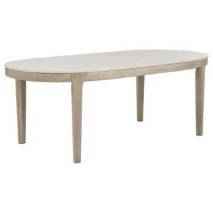 Lucaire 84-inch Cultured Marble Top Dining Table Honed Cream Lucaire 84-inch Cultured Marble Top Dining Table Honed Cream