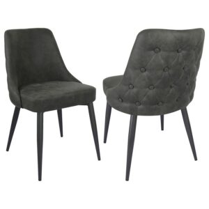 Cosmo Upholstered Dining Side Chair Grey (Set of 2) Cosmo Upholstered Dining Side Chair Grey (Set of 2)