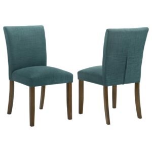 Paxton Upholstered Dining Side Chair Teal Blue (Set of 2)