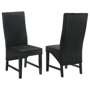 Barrand Upholstered Dining Side Chair Black (Set of 2) Barrand Upholstered Dining Side Chair Black (Set of 2)