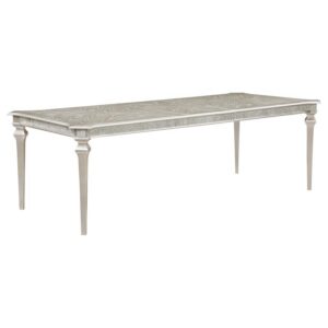 Evangeline 96-inch Extension Leaf Dining Table Silver Oak Evangeline 96-inch Extension Leaf Dining Table Silver Oak