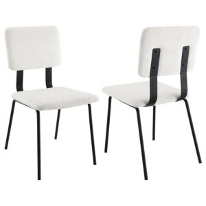 Calla Fabric Upholstered Dining Side Chair White (Set of 2) Calla Fabric Upholstered Dining Side Chair White (Set of 2)