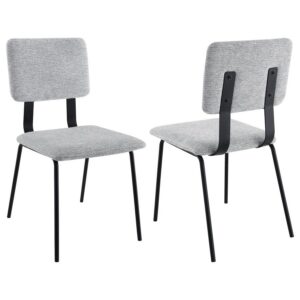 Calla Fabric Upholstered Dining Side Chair Grey (Set of 2) Calla Fabric Upholstered Dining Side Chair Grey (Set of 2)