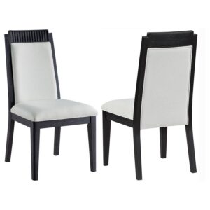 Brookmead Wood Dining Side Chair Ivory and Black (Set of 2) Brookmead Wood Dining Side Chair Ivory and Black (Set of 2)