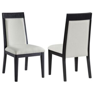 Brookmead Dining Side Chair Ivory and Black (Set of 2) Brookmead Dining Side Chair Ivory and Black (Set of 2)