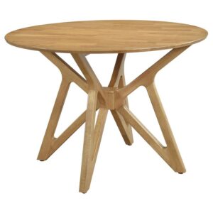 Elowen Round 42-inch Solid Wood Dining Table Light Walnut Elowen Round 42-inch Solid Wood Dining Table Light Walnut