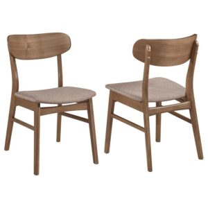 Dortch Dining Side Chair Walnut and Brown (Set of 2) Dortch Dining Side Chair Walnut and Brown (Set of 2)