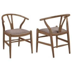 Dinah Wood Wishbone Dining Side Chair Walnut (Set of 2) Dinah Wood Wishbone Dining Side Chair Walnut (Set of 2)