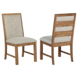 Bruner Upholstered Side Chair Natural Brown (Set of 2) Bruner Upholstered Side Chair Natural Brown (Set of 2)