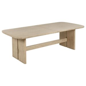 Kailani 110-inch Rectangular Wood Dining Table Beige Oak Kailani 110-inch Rectangular Wood Dining Table Beige Oak