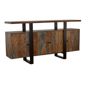 Ditman 4-door Solid Wood Sideboard Buffet Grey Sheesham Ditman 4-door Solid Wood Sideboard Buffet Grey Sheesham