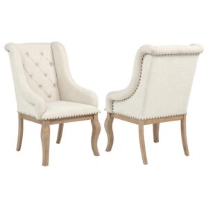 Brockway Upholstered Arm Chair Barley Brown (Set of 2) Brockway Upholstered Arm Chair Barley Brown (Set of 2)