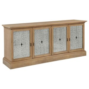 Brockway 4-door Dining Sideboard Buffet Cabinet Barley Brown Brockway 4-door Dining Sideboard Buffet Cabinet Barley Brown