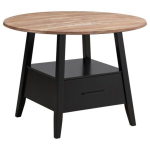 Gibson Round 50-inch Counter Height Dining Table Yukon Oak Gibson Round 50-inch Counter Height Dining Table Yukon Oak