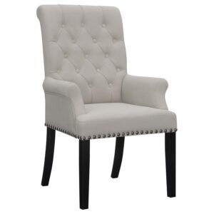 Alana Velvet Upholstered Dining Arm Chair Sand Alana Velvet Upholstered Dining Arm Chair Sand