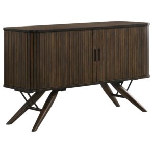 Wes 2-door Sideboard Buffet Storage Cabinet Dark Walnut Wes 2-door Sideboard Buffet Storage Cabinet Dark Walnut