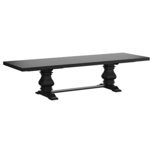 Florence 126-inch Extension Dining Table Distressed Black Florence 126-inch Extension Dining Table Distressed Black