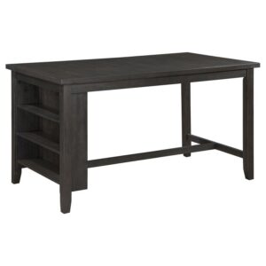 Elliston 66-inch Counter Height Dining Table Dark Grey Elliston 66-inch Counter Height Dining Table Dark Grey
