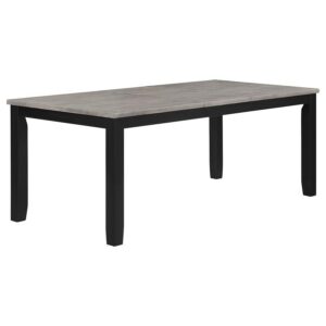 Elodie Rectangular 78-inch Extension Leaf Dining Table Black Elodie Rectangular 78-inch Extension Leaf Dining Table Black
