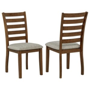 Atwood Wood Dining Side Chair Upholstered Seat Warm Brown Atwood Wood Dining Side Chair Upholstered Seat Warm Brown
