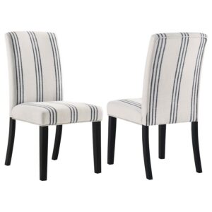 Herran Upholstered Dining Side Chair Beige (Set of 2) Herran Upholstered Dining Side Chair Beige (Set of 2)