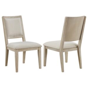 Trofello Cushioned Dining Side Chair White Washed (Set of 2) Trofello Cushioned Dining Side Chair White Washed (Set of 2)