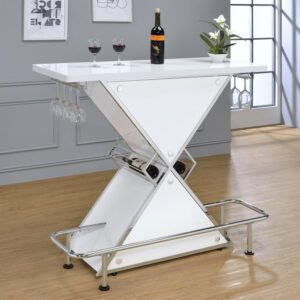 Atoka Freestanding Home Bar Wine Cabinet White High Gloss Atoka Freestanding Home Bar Wine Cabinet White High Gloss
