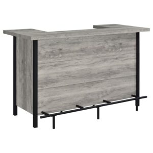 Bellemore Freestanding Home Bar Wine Cabinet Grey Driftwood Bellemore Freestanding Home Bar Wine Cabinet Grey Driftwood