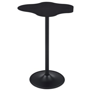 Keanu Curved 29-inch Cloud-Shaped Bistro Bar Table Black Keanu Curved 29-inch Cloud-Shaped Bistro Bar Table Black