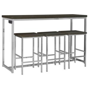 Cassidy 4-piece Counter Height Dining Table Set Dark Oak Cassidy 4-piece Counter Height Dining Table Set Dark Oak