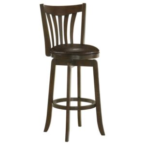 Lambert Wood Pub Height Swivel Bar Chair Dark Cherry Lambert Wood Pub Height Swivel Bar Chair Dark Cherry