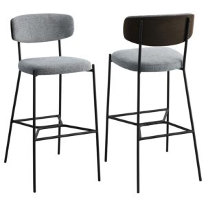 Elison Pub Height Bar Stool Grey (Set of 2) Elison Pub Height Bar Stool Grey (Set of 2)