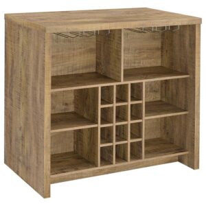 Topanga Engineered Wood Freestanding Home Bar Mango Topanga Engineered Wood Freestanding Home Bar Mango