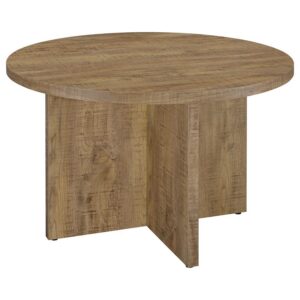 Jamestown Round 47-inch Composite Wood Dining Table Mango Jamestown Round 47-inch Composite Wood Dining Table Mango