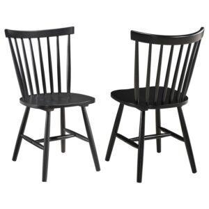 Hollyoak Windsor Wood Dining Side Chair Black (Set of 2) Hollyoak Windsor Wood Dining Side Chair Black (Set of 2)
