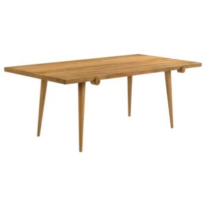 Fabra 79-inch Rectangular Wood Dining Table Honey Fabra 79-inch Rectangular Wood Dining Table Honey
