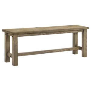 Cardova 51-inch Solid Wood Dining Bench Vineyard Oak Cardova 51-inch Solid Wood Dining Bench Vineyard Oak