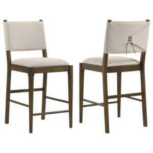 Ottowa Upholstered Counter Side Chair Brown (Set of 2) Ottowa Upholstered Counter Side Chair Brown (Set of 2)