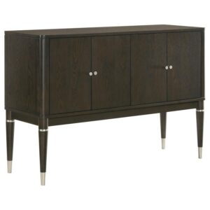 Reseda 4-door Dining Sideboard Server with Shelves Ash Brown Reseda 4-door Dining Sideboard Server with Shelves Ash Brown
