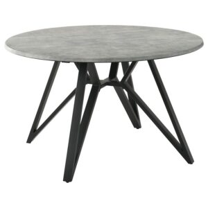 Neil Round 50-inch SmartTop Dining Table Gunmetal Neil Round 50-inch SmartTop Dining Table Gunmetal